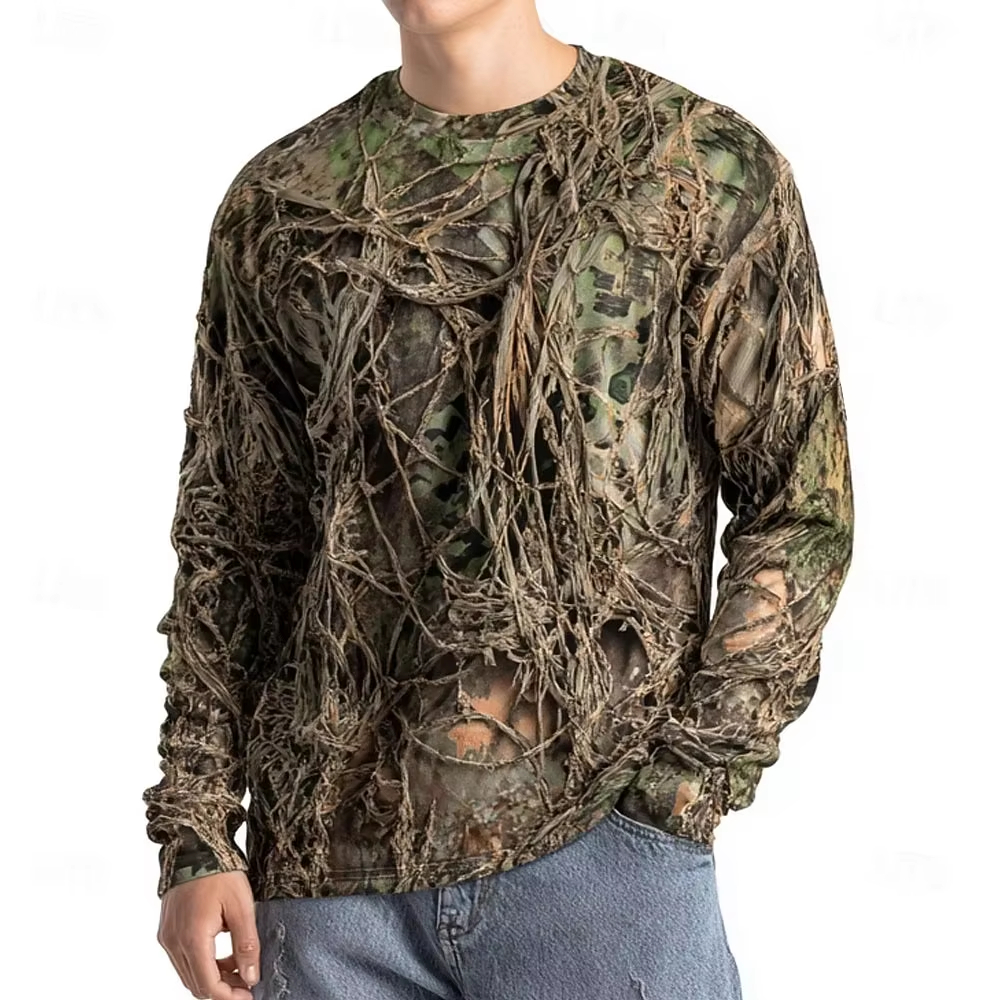 Men's Camo Animal Print Long S - Tee Graphic Print ulasan dan harga