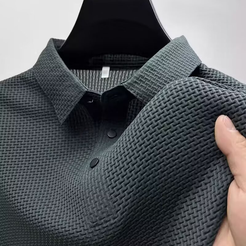 Summer New Men's Lop-up Hollow - Polo Shirt Pique ulasan dan harga