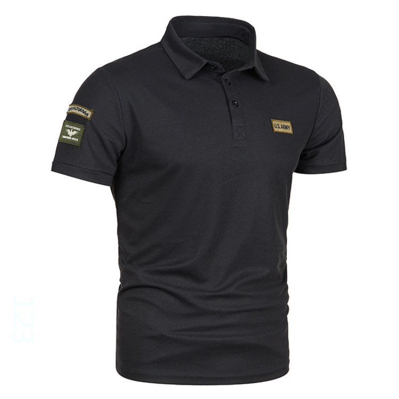 Korean Solid Color Men's Polo  - Polo Shirt Pique ulasan dan harga
