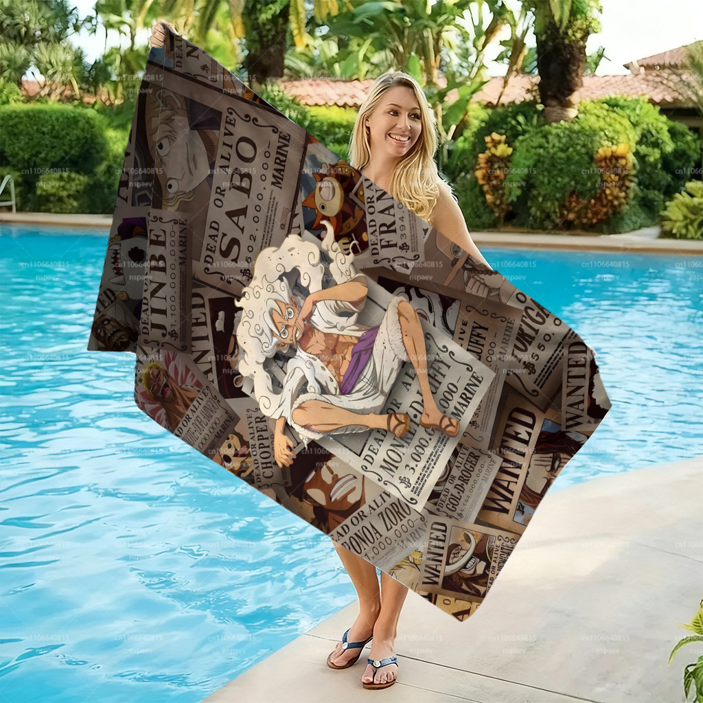 Retro Pirate Wanted Bounty Lar - Beach Towel Large ulasan dan harga