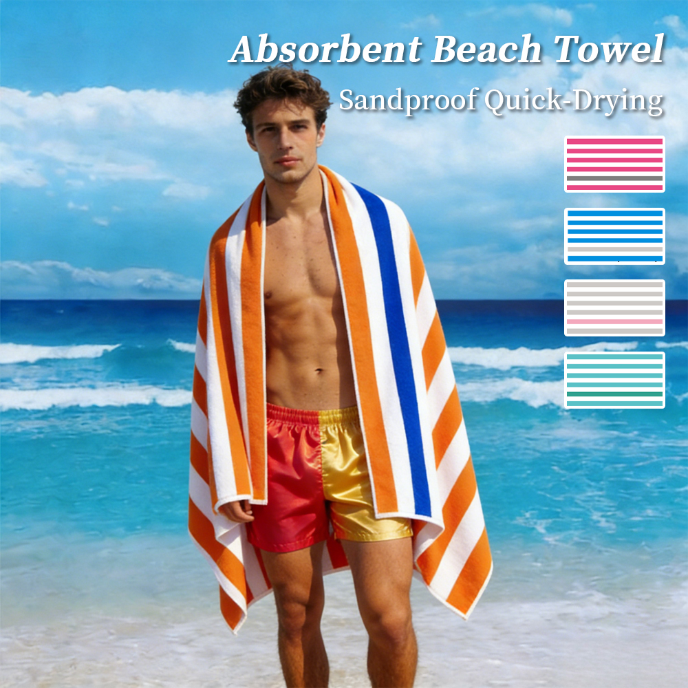 Vibrant Striped Beach Towel La - Beach Towel Large ulasan dan harga