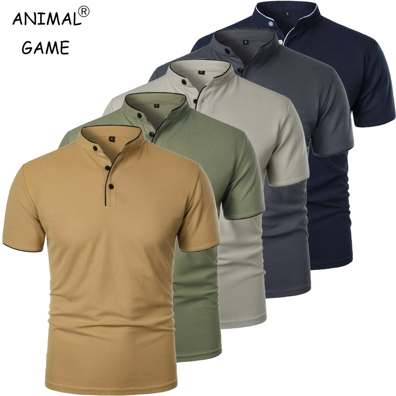 New Men's Short Sleeve Collar  - Polo Shirt Pique ulasan dan harga