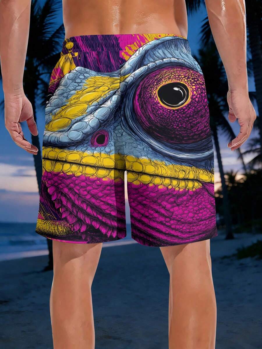 Mens Vibrant Chameleon Scale P - Swim Trunk Quick Dry ulasan dan harga
