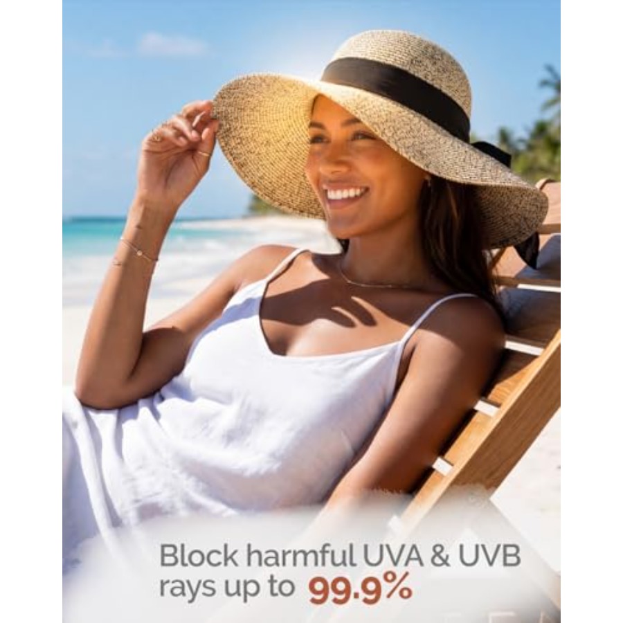 Hat Hut Wide Brim Beach Sun Ha - Packable Hat Nylon ulasan dan harga