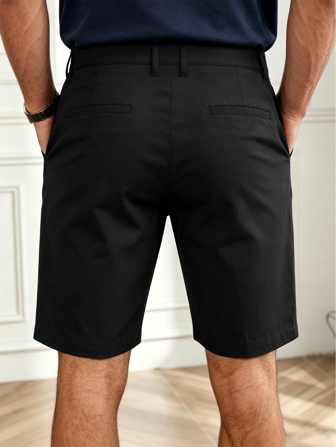 Men's Summer Stretch Chino Sho - Shorts Chino Slim ulasan dan harga