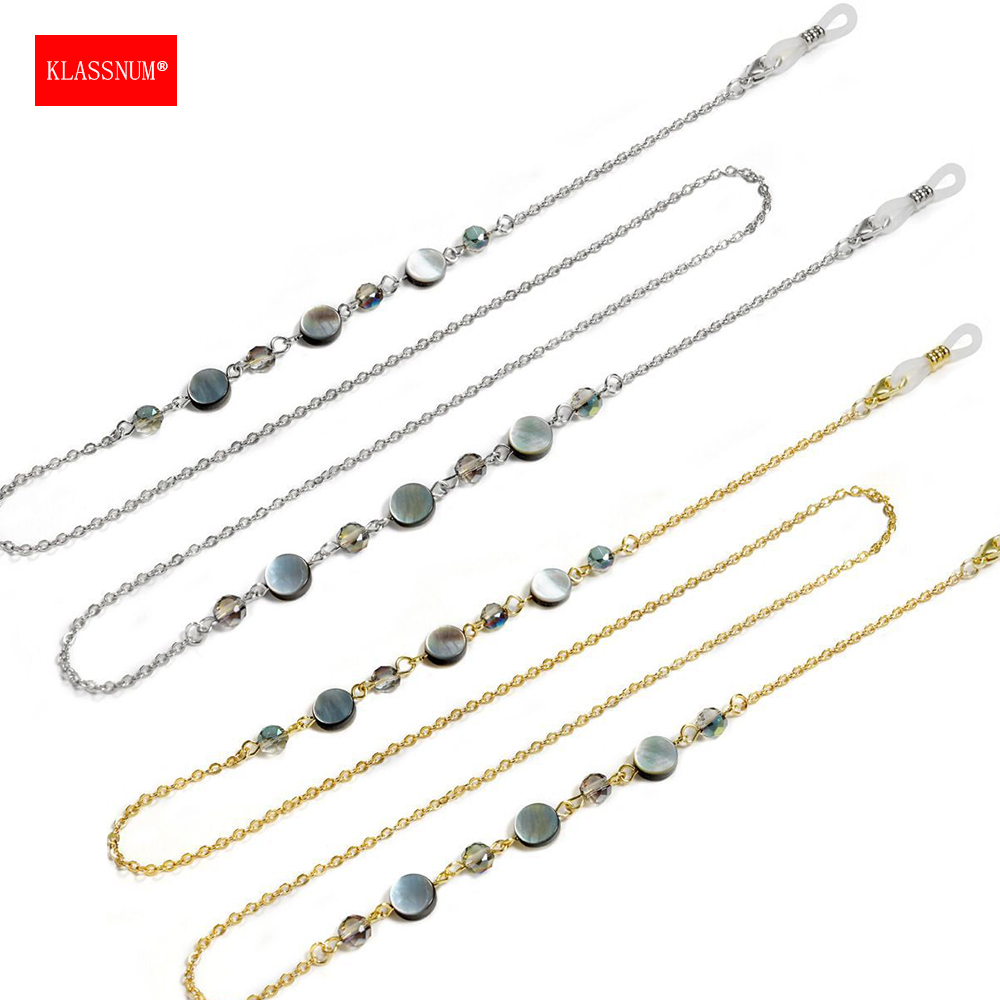 KLASSNUM Women Natural Shell C - Sunglass Retainer Cord ulasan dan harga