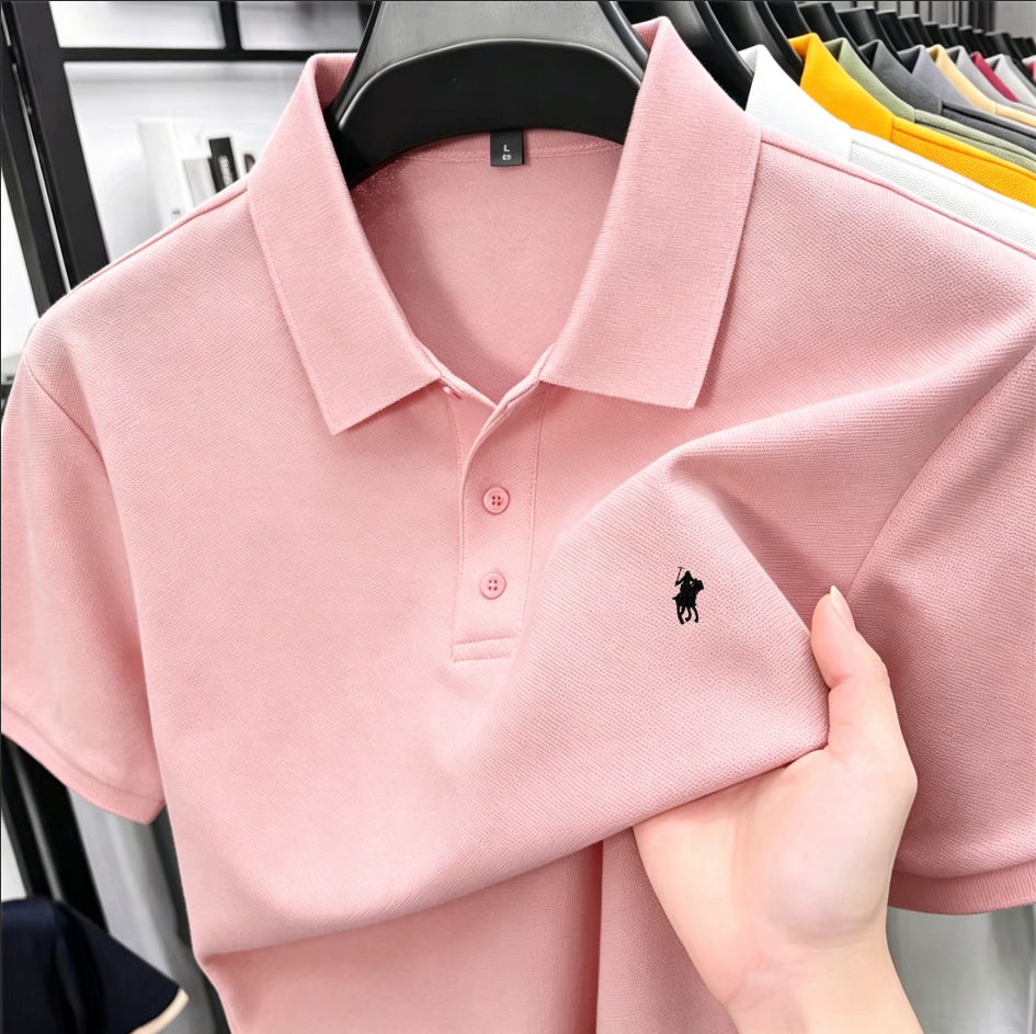 2026 Summer Men's Pique Cotton - Polo Shirt Pique ulasan dan harga