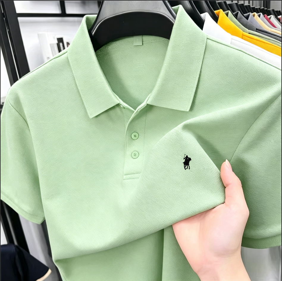 2026 Summer Men's Pique Cotton - Polo Shirt Pique ulasan dan harga