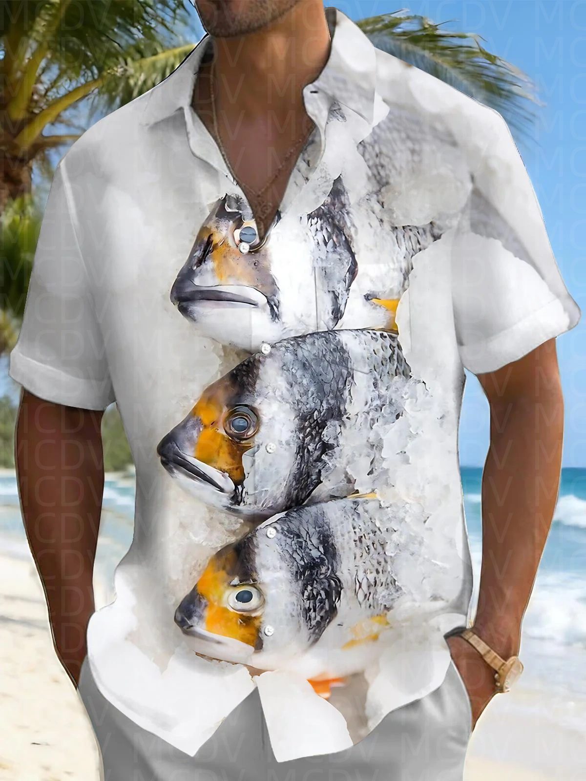 Bird Pattern Men's Hawaiian Sh - Shirt Camp Collar ulasan dan harga