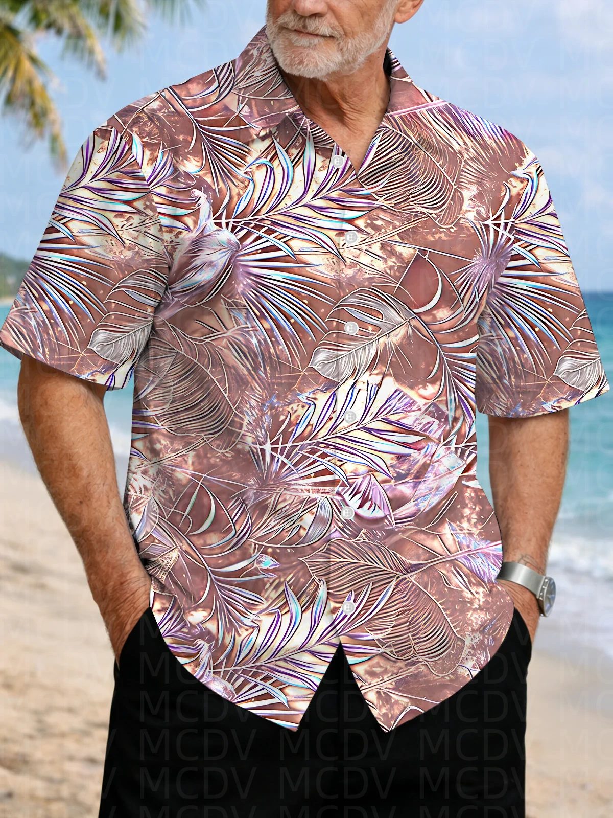 Bird Pattern Men's Hawaiian Sh - Shirt Camp Collar ulasan dan harga