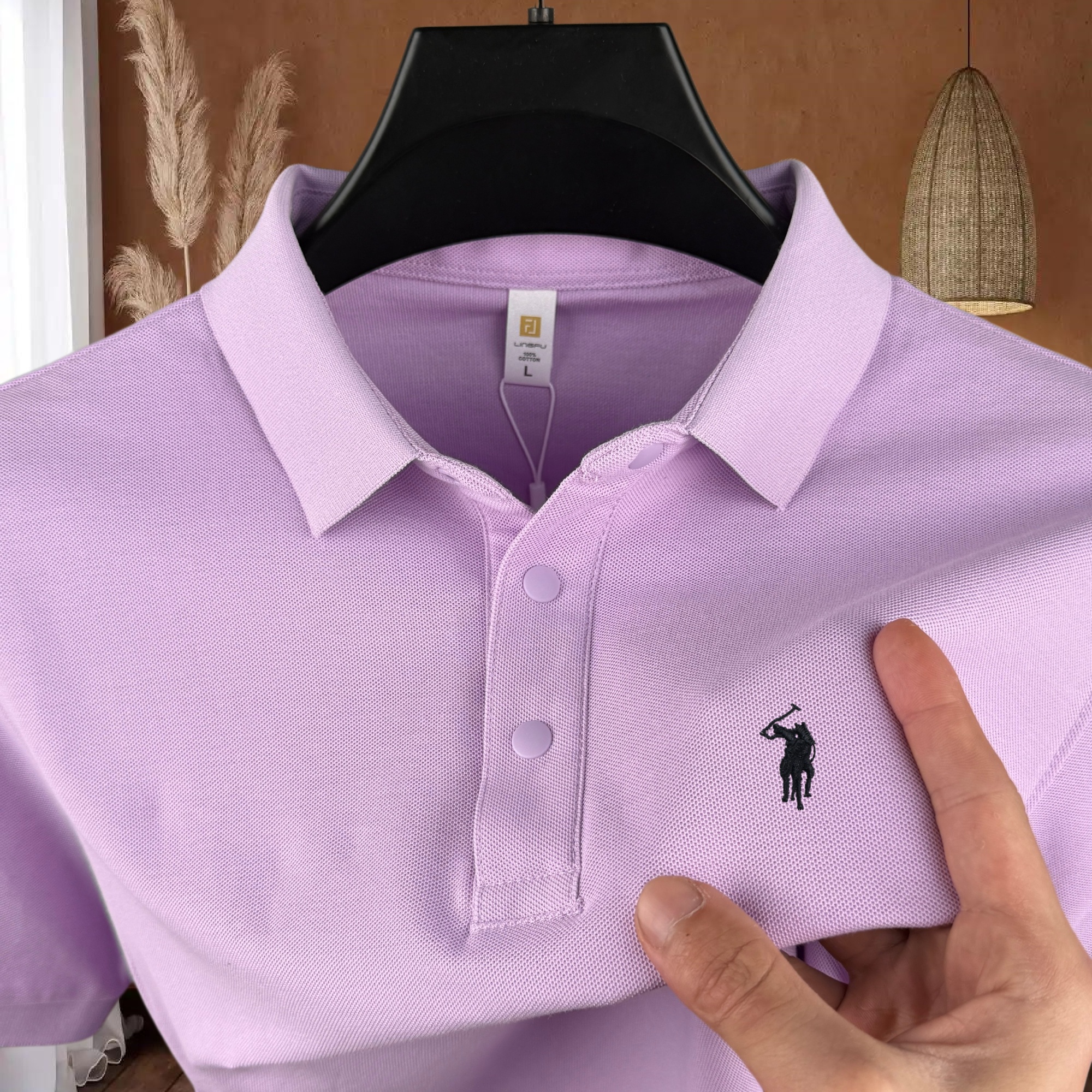 100% pure cotton high-end bran - Polo Shirt Pique ulasan dan harga