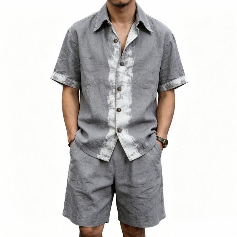 Casual Lightweight Summer Line - Linen Shirt Breathable ulasan dan harga