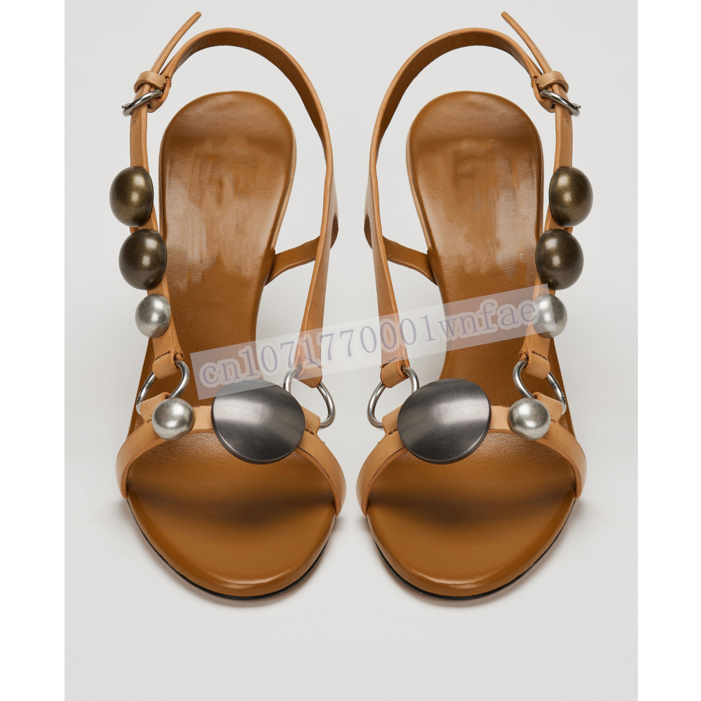 Women Brown Leather Slingback  - Casual Sandal Leather ulasan dan harga