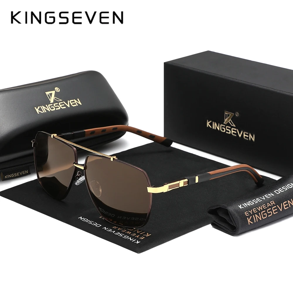 KINGSEVEN New Luxury Sunglasse - Sunglasses Aviator Polarized ulasan dan harga