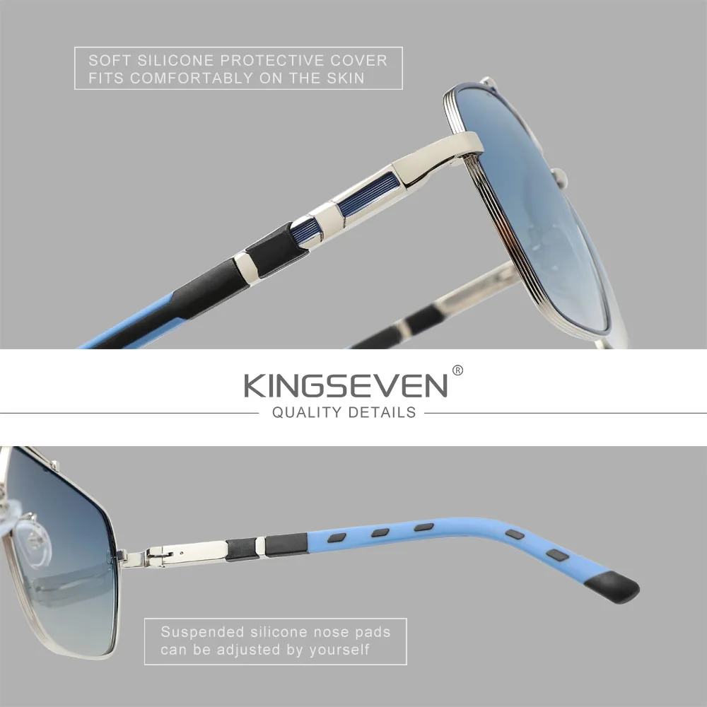 KINGSEVEN New Luxury Sunglasse - Sunglasses Aviator Polarized ulasan dan harga